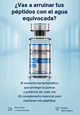 BAC Water | Agua Bacteriostática 3mL